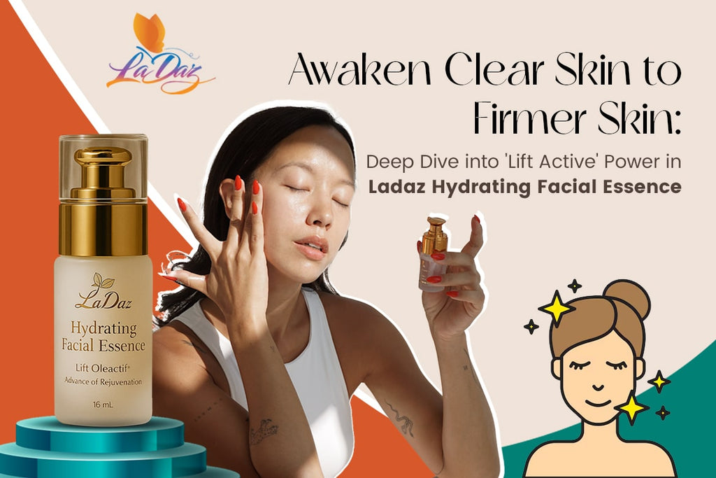 Awaken Clear Skin to Firmer Skin: Deep Dive into 'Lift Active' Power in Ladaz Hydrating Facial Essence 